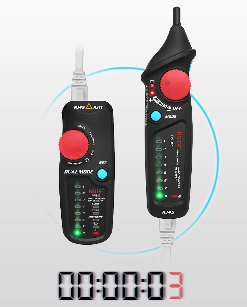 BSIDE FWT82 RJ11 RJ45 Cat5 Cat6 телефонный провод трекер тонер Ethernet LAN Сетевой кабель тестер детектор линия искатель