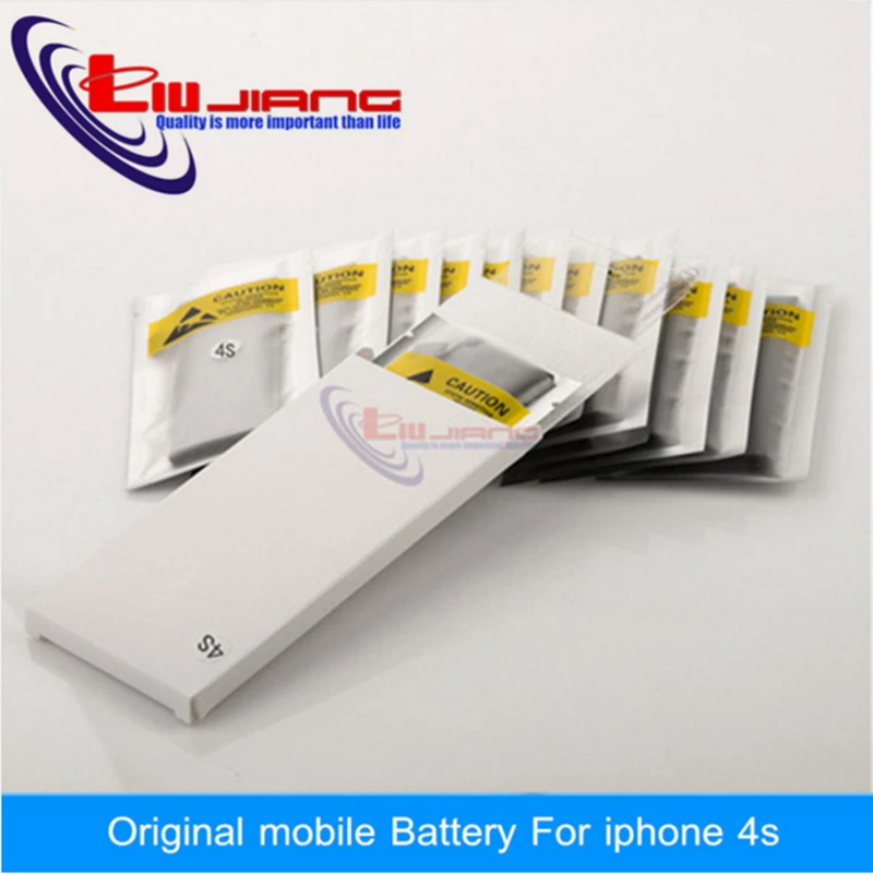 100 Original Liujiang phone Batteries For iphone 4s Battery Guarantee 1430mAh with Tools Kit