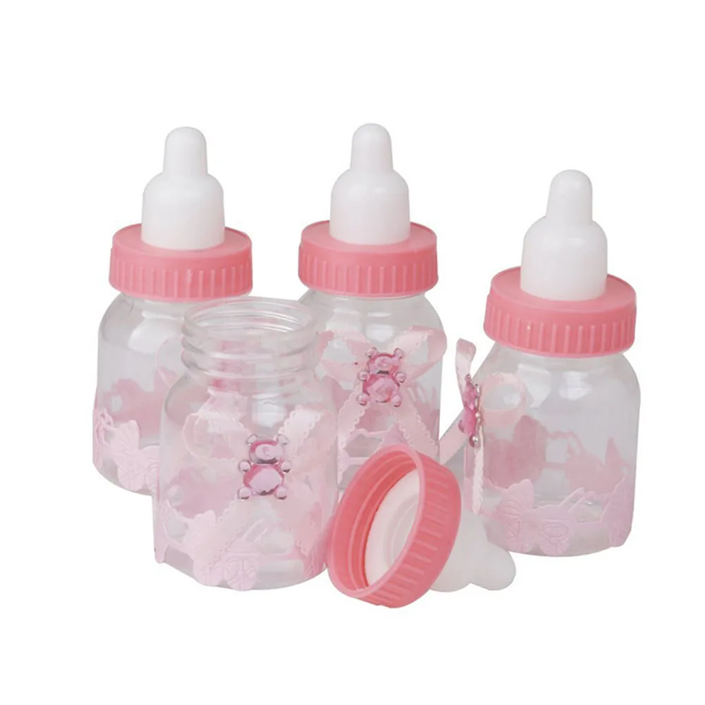 

5X Fashion Baby Food Storage Baby Shower Baptism Christening Pink Girl Blue Boy Birthday Party Favours Christmas Gift