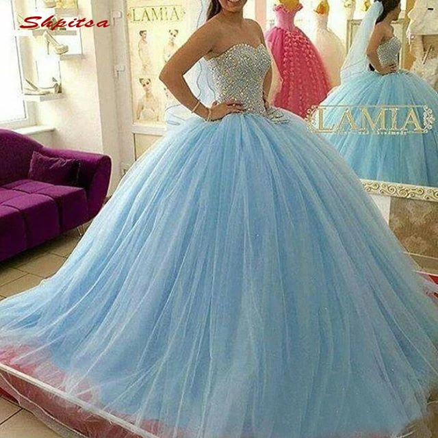 Debutante vestido best sale azul