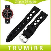 20mm 22mm 24mm Silicone Rubber Watchband for Breitling Males Ladies Watch Band Stainless Metal Buckle Strap Wrist Belt Bracelet