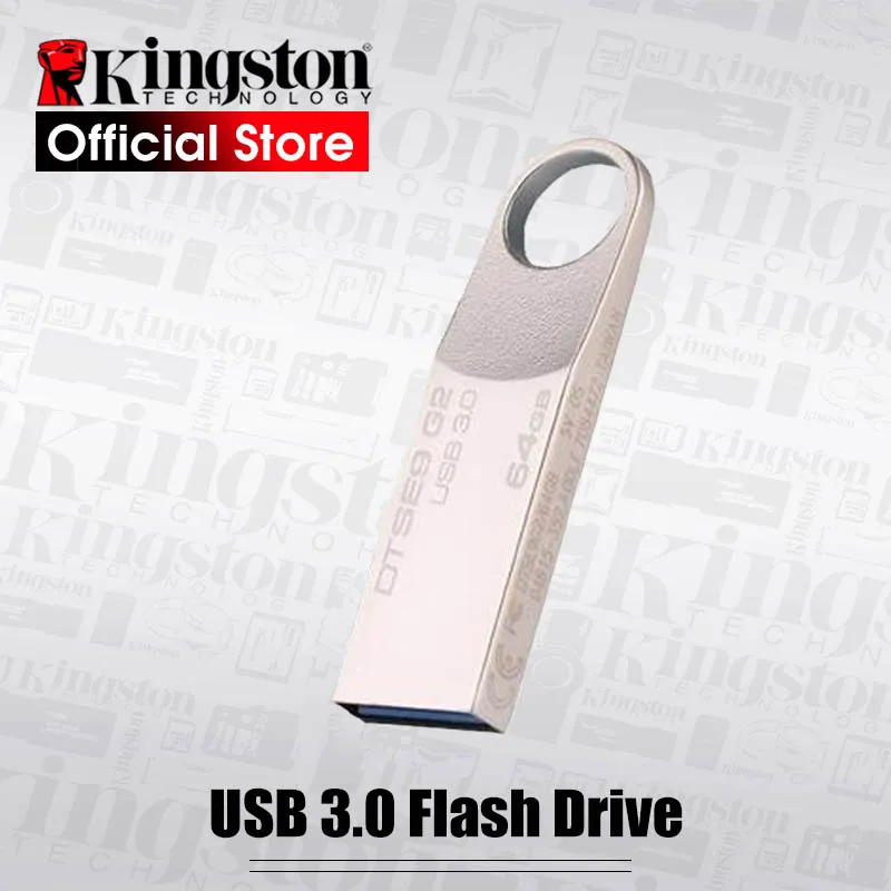 Kingston-lecteur Flash USB, 64 go, 16 go, 32 go, 3.0 go, 128 go, 8 go, Pendrives U Stick DTSE9G2, lecteur stylo, mémoire Flash en métal