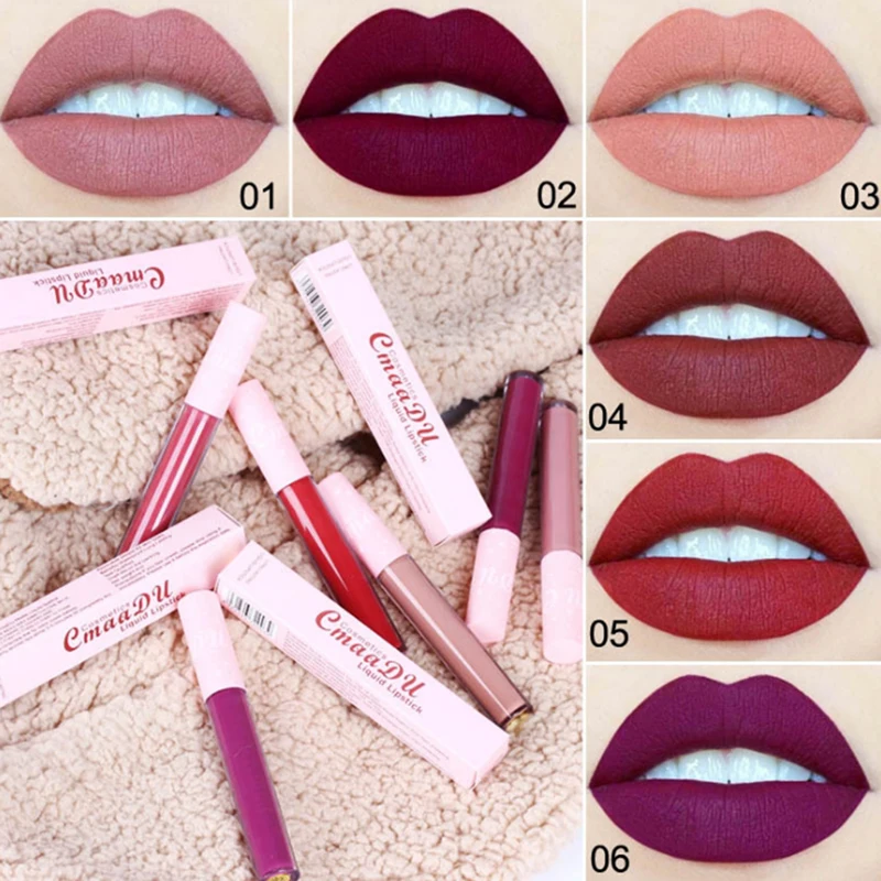 

New Makeup Waterproof Natural Long lasting Lipstick Beauty Cosmetics Lip Gloss Women Lip Stick Make Up For Prom Party