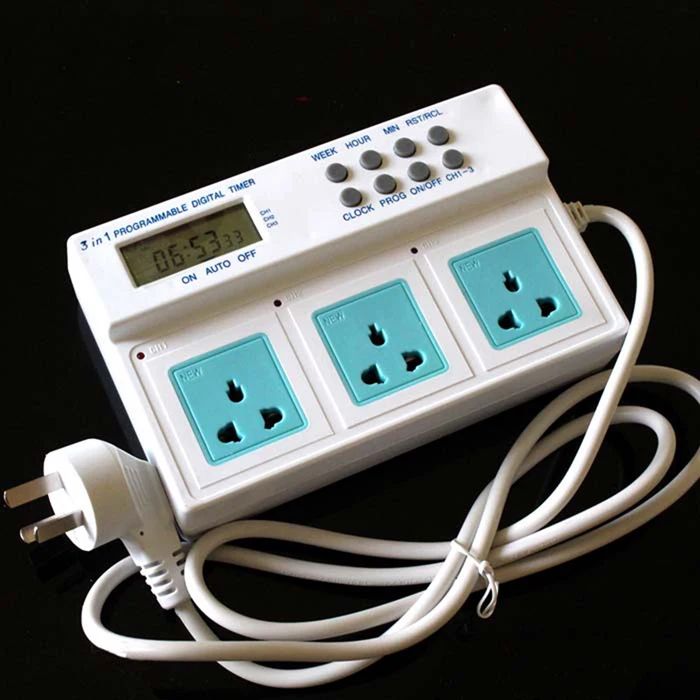 

New Timing Socket 220v 3680w Time Switch For Aquarium Fish Tank 3 in 1 Programmable Digital Timer