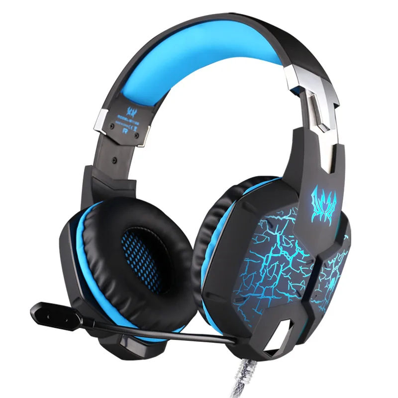 EACH G1100 Gaming Headset Auriculares Headphones Luminous with Vibration 7 1 Virtual Surround Mic Microphone Gaming