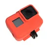 Red-1 Для GoPro аксессуары, чехол для экшн-камеры, защитный силиконовый чехол+ крышка объектива для Go Pro Hero 5 6 7 Black Hero camera - Цвет: Red-1