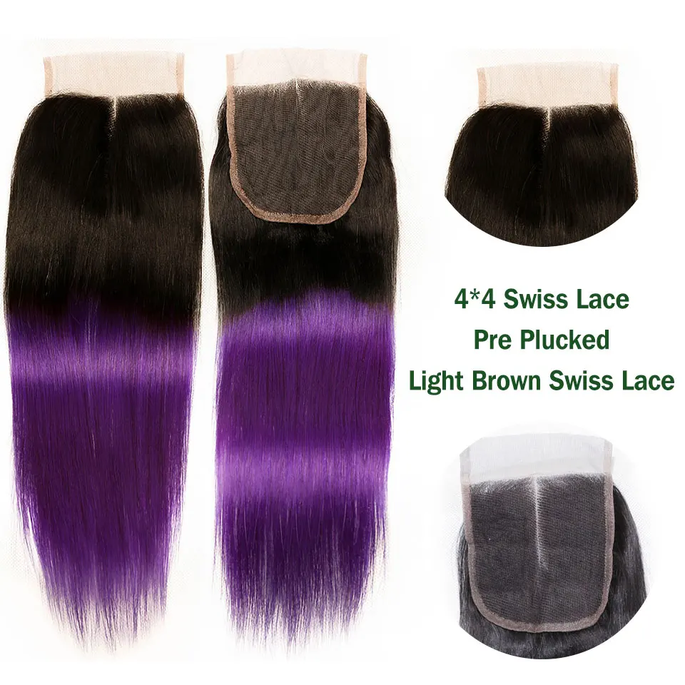 purple ombre bundles with closure (10)