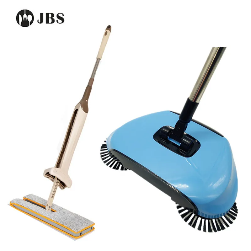 Double Sided Flat Magic Mop & Hand Push Sweepers Broom Telescopic Mops