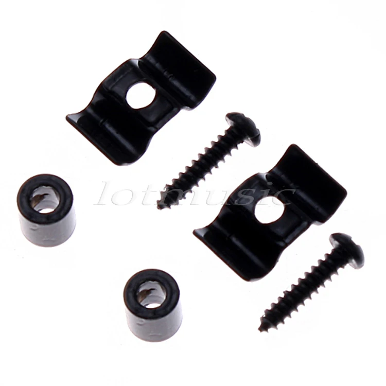 

1Set Black String Tree Guide Retainer Body Custom For Strat Tele Guitar Replacement