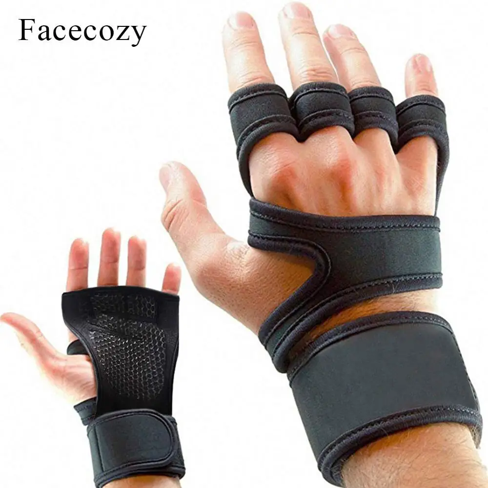 Facecozy перчатки для тренажерного зала с подшипником Нескользящие бодибилдинга