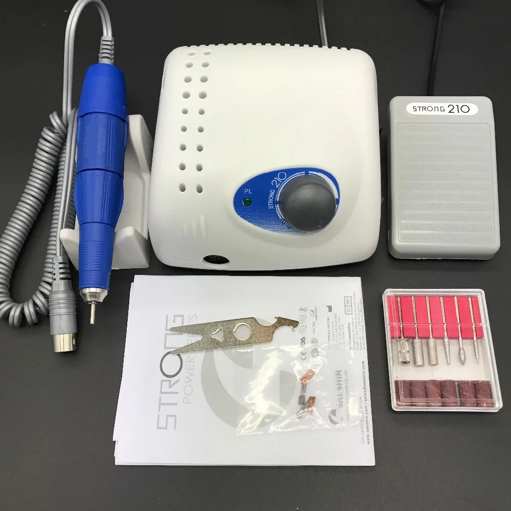 

2018 New Arrival Strong 210 90 204 102L Nail Drills Brushless Machine Manicure Pedicure Electric File Bits Nails Art Equipment