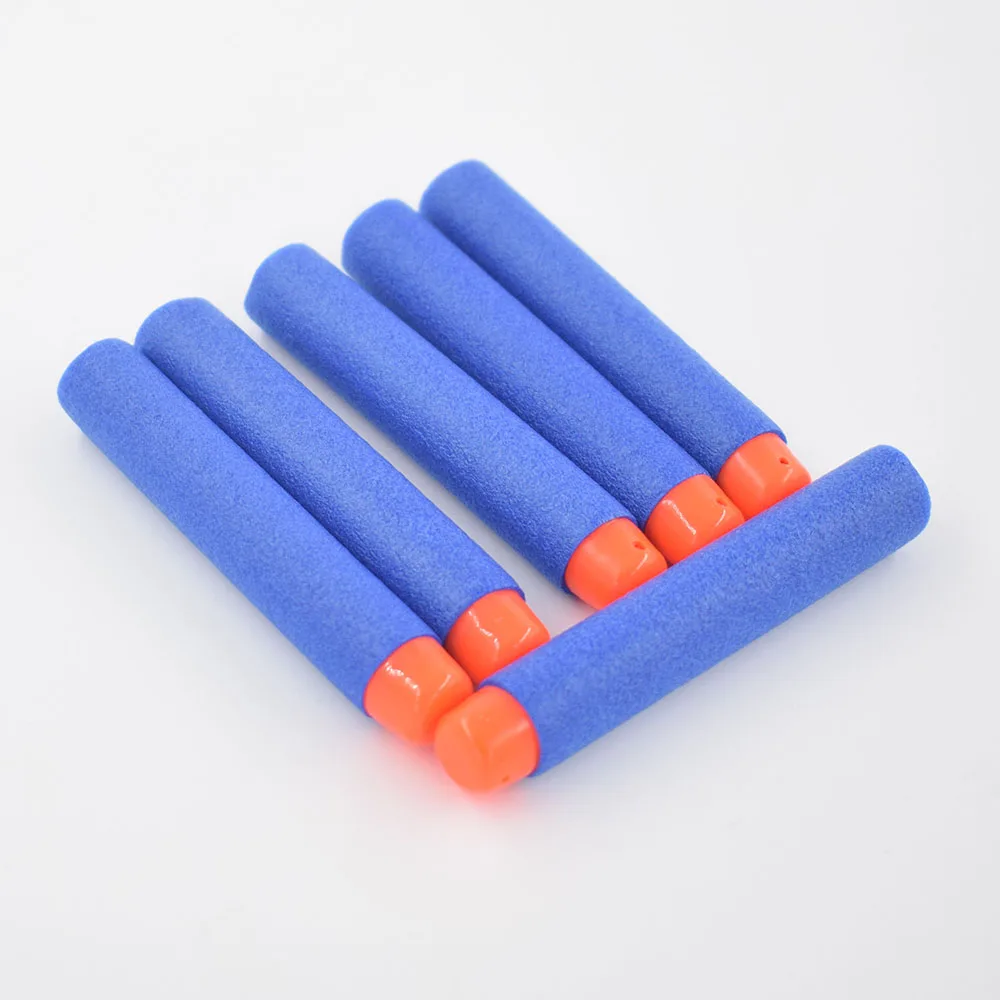 100PcsLot Soft Hollow Hole Head Foam Refill Darts Whistle Sucker Head Bullet Fit for Nerf Gun Soft Bullet Gun (12)