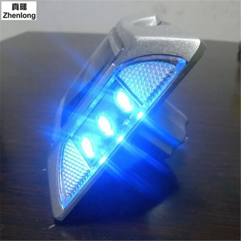 

Solar LED with Column Small Square Cast Aluminum Spike Road Stud Lights Park Villa Square Pier Bridge Hotel Landscape Lights