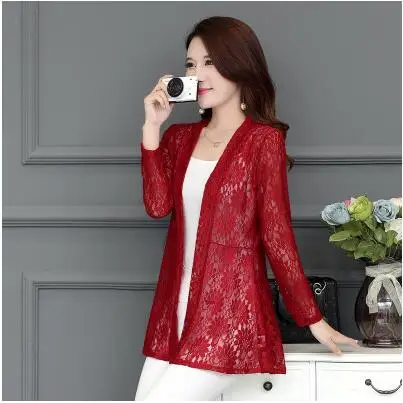 2019 Beach Summer sexy Women Casual Boho Kimono Cardigan Lace Chiffon Loose Floral Blouse Shirt Plus Size Tops Beachwear