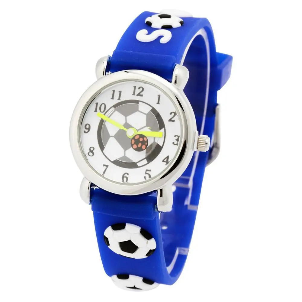 

Children silicone watch Brand Quartz Wrist Watch Baby For Girls Boys Waterproof Kid Watches Football Fashion Casual Reloj