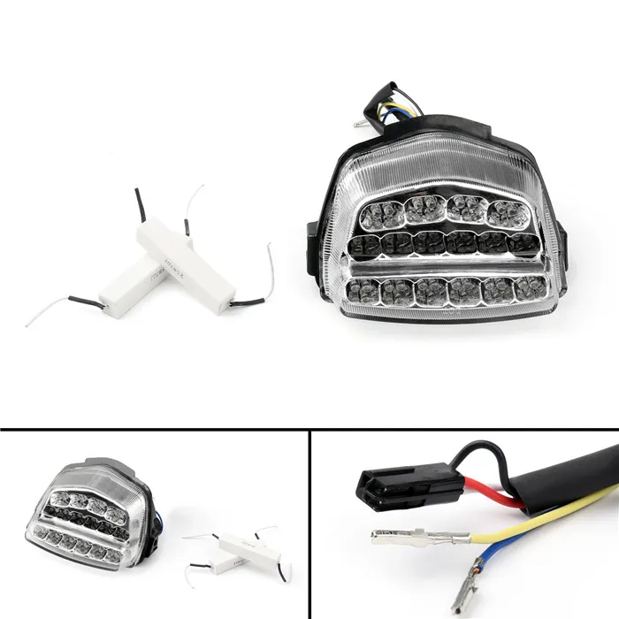 Artudatech мотоцикл задний фонарь для Honda 2008-2012 CBR1000RR аксессуары - Цвет: Clear Lense