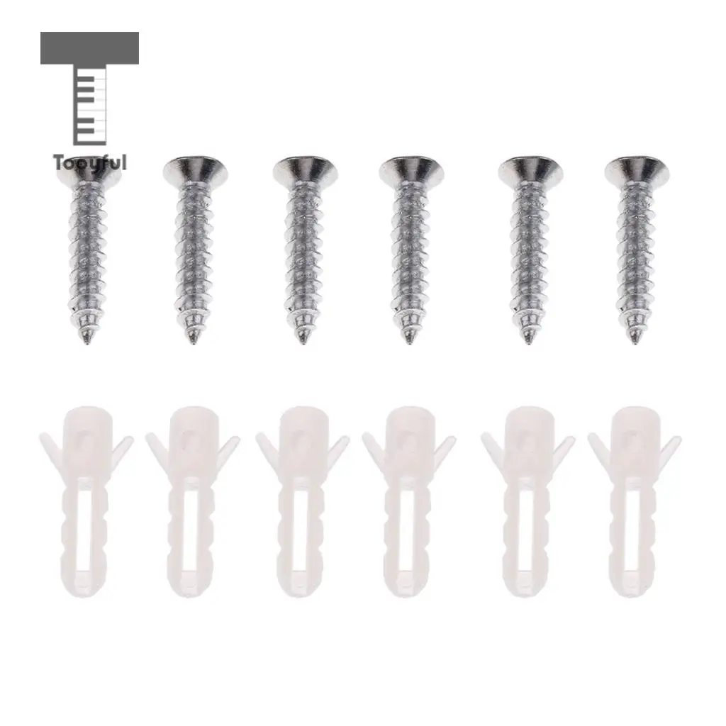 Tooyful Metal Horizontal Guitar Bass Wall Hanger Safety Wall Mount Holder Slatwall for Shop Studio Music School Training Center