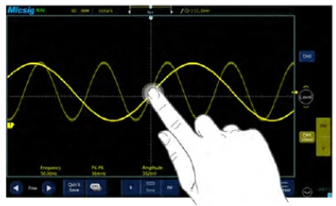 Micsig scopemeter автомобильный осциллограф 200 МГц цифровой планшетный осциллограф сенсорный Осциллограф портативный 2 канала TO202A