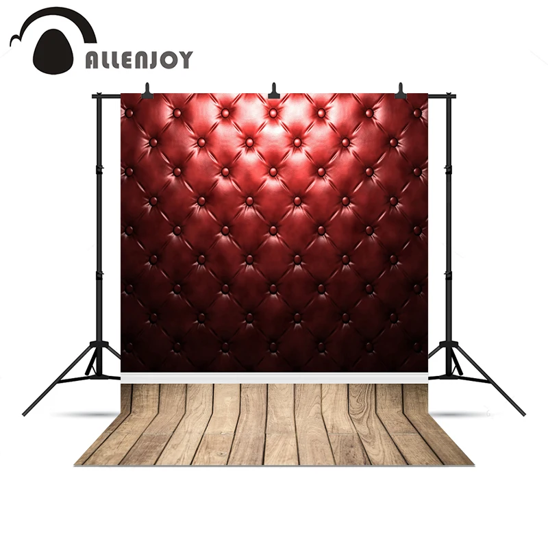 Allenjoy Photo background Red headboard bed gradual change color wood