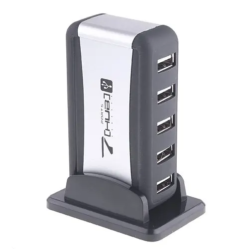 USB 7-Порты и разъёмы HUB с питанием+ кабель адаптера переменного тока с высоким уровнем Скорость# DY6900