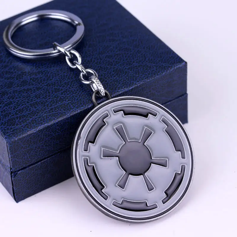 

New Arrival Star Wars Coin Key Chain Star Wars Empire Logo Keychain KeyRing for Man Gift Key Ring Chian Holder Hanging Souvenirs