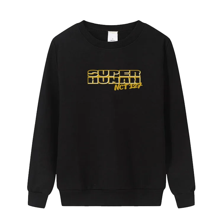 Nct127 nct 127 новый альбом we are superhuman пуловер с круглым вырезом и капюшоном Модная