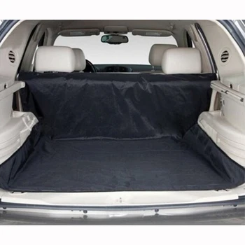 

New Design! Dual-use Waterproof Oxford Dog Auto Car Trunk Mat / Back Seat Cover Pet Hammock Mats With 4 Straps Black 150x120cm