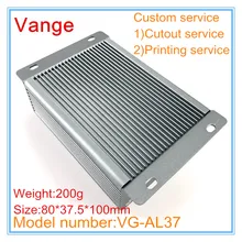 2 шт./лот, настенные панели, пескоструйная обработка, алюминиевый корпус diy 6063-T5, алюминиевые коробки 80*37,5*100 мм для Wi-Fi устройства