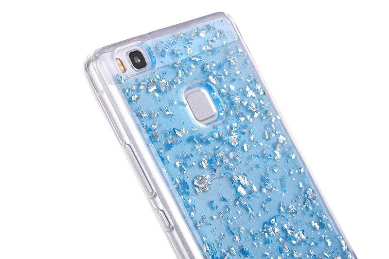 Glitter shining flakes silicone case huawei P9 Lite,P10 Lite (20)
