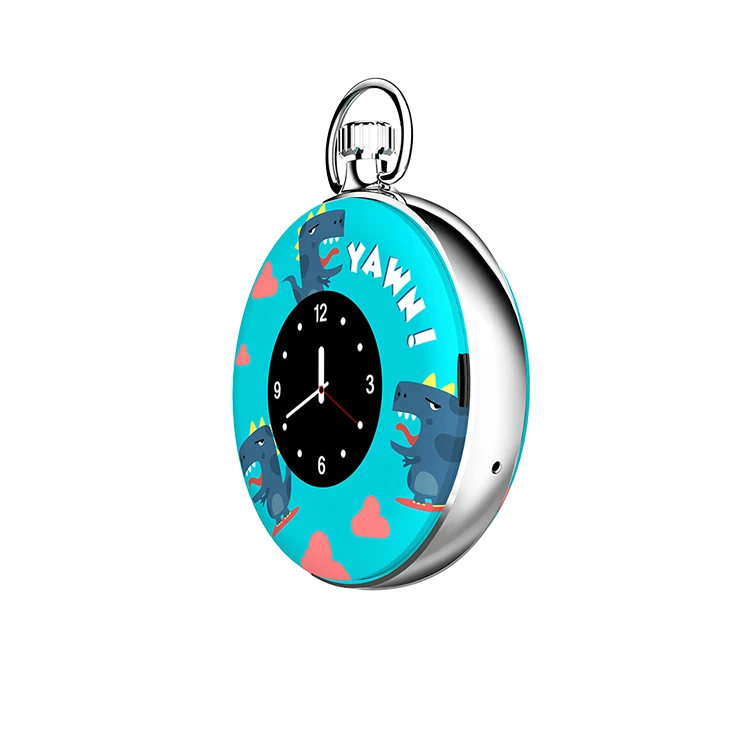 

Super Mini&Light Kid GPS Tracker Waterproof Pendant Watch L70S SOS Call 1.22 Inch Circle LCD Screen History Route Play Free APP