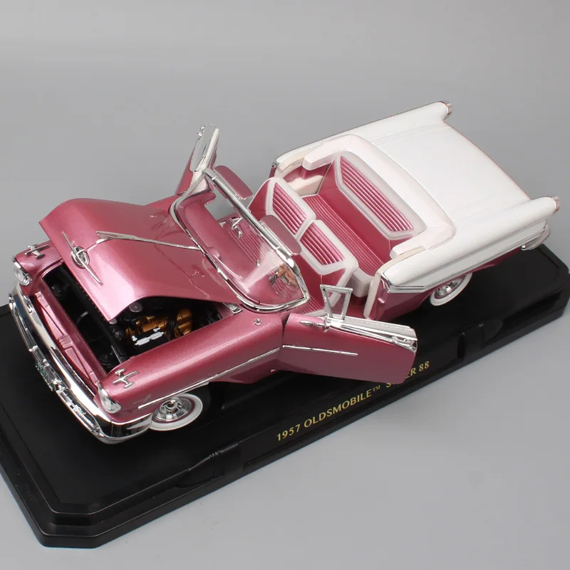 1 18 масштаб дорожный знак GM 1957 Olds mobile Super88 roadster классика купе автомобили Diecasts& игрушки автомобили модели автомобилей реплики