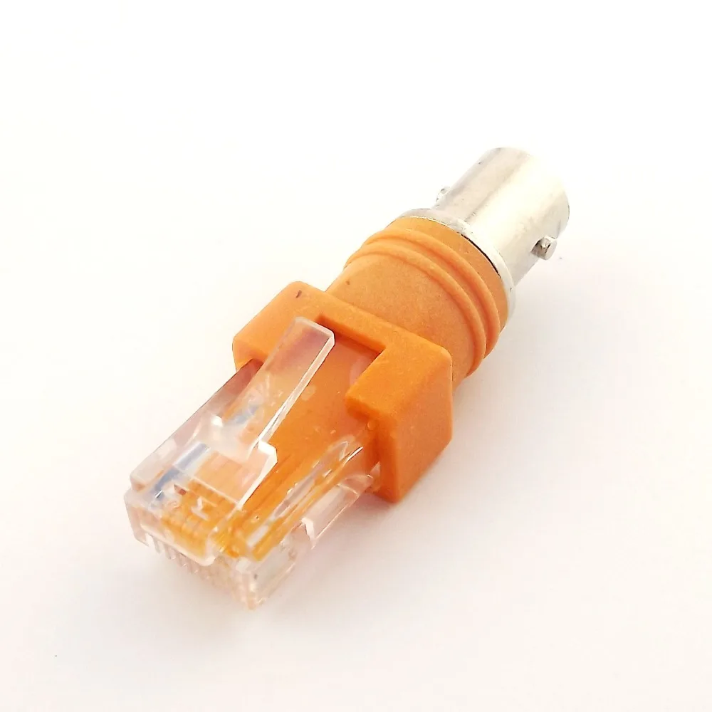 1x BNC Гнездовой к RJ45 Штекерный адаптер Разъем Шасси Панель Крепление Монитора