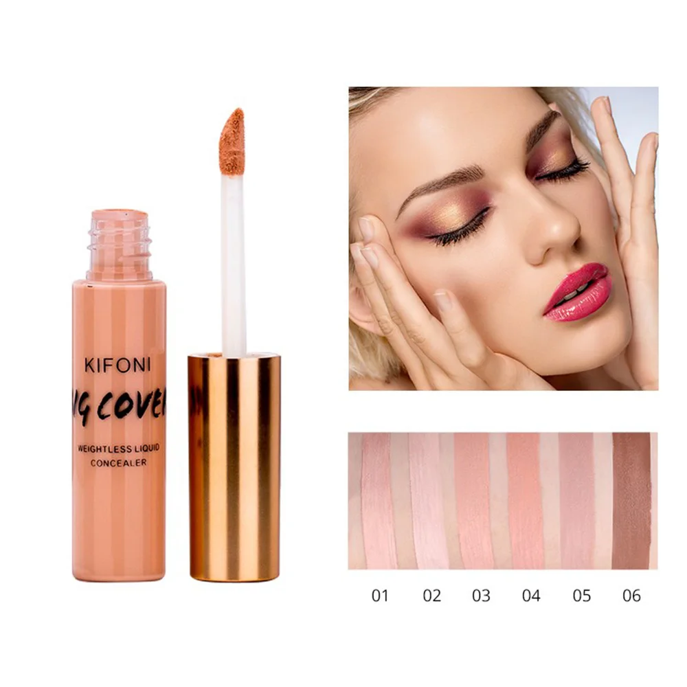 

KIFONI Liquid Concealer Eye Dark Circle Cream Facial Repair Cream Cosmetics Full Cover Makeup Base Natural Moisturizer TSLM1