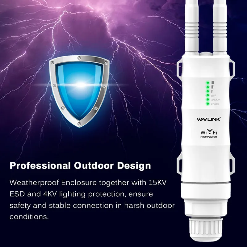 Wi fi роутер Wavlink wi роутер/AP ретранслятор внешняя съемная антенна 15KV высокая