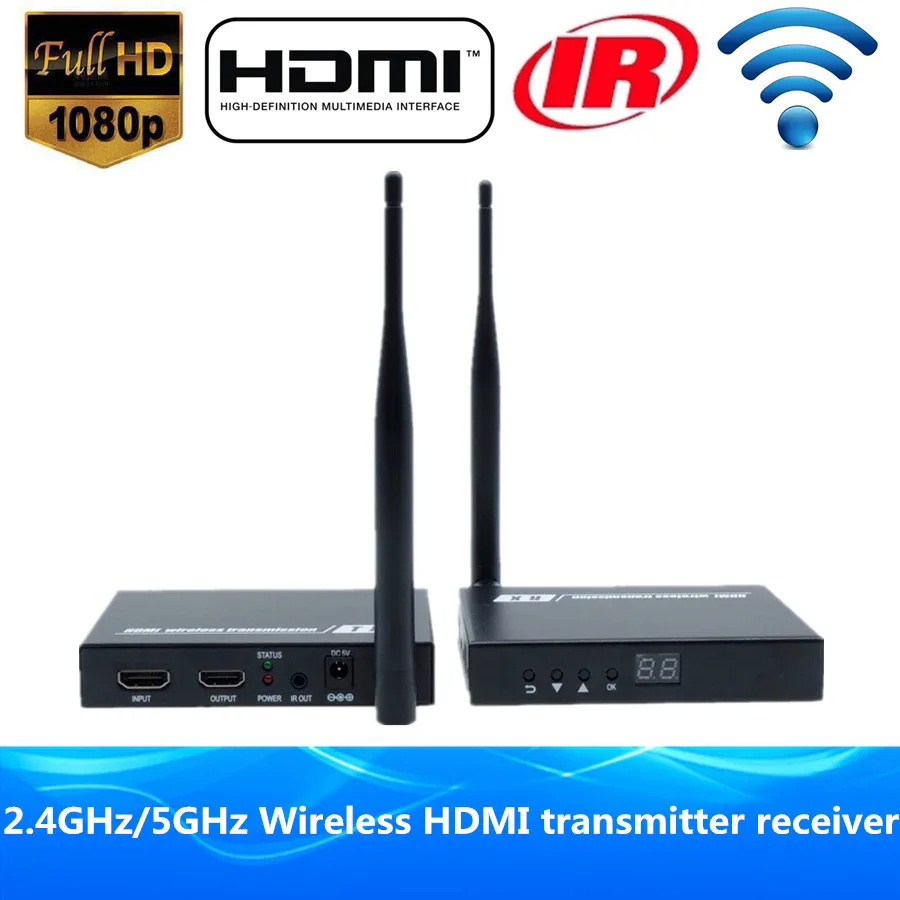 200ft Wireless WIFI Loop Out IR HDMI Extender 60m 1080P Wireless HDMI Video Audio Transmitter font