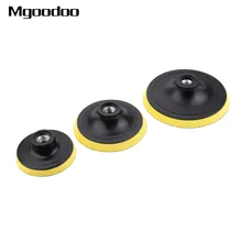 1Pc 3/4/5/6 Inch M14 Car Polisher Bonnet Backing Plate Pad Hook & Loop Car Polishing Buffing Pad Car Wash Tools 80 100 125 150mm mayitr m14 backing pad car polisher bonnet holder 3 4 5 6 7 inch angle grinder wheel sander paper disc car polishing polisher