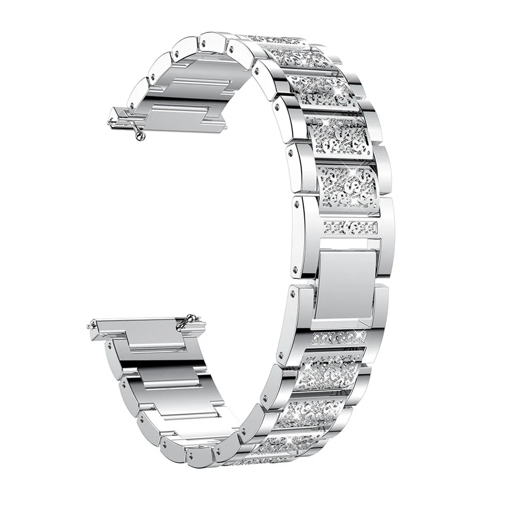 Кристалл Нержавеющая сталь часы ремешок для Fitbit наоборот, замена металлический браслет регулируемый браслеты со стразами ремешок для