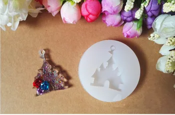 

New 1pcs castle Liquid silicone mold DIY resin jewelry pendant necklace pendant mold resin molds for jewelry