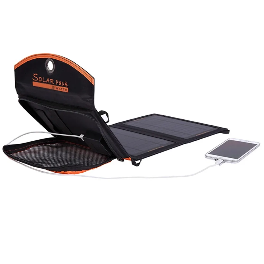 

10W Folding Outdoors Emergency Power Charger Solar Panel Charger Pack With USB Port for MP3 MP4 Mobile Camera Speckers