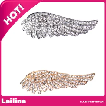 

Wing Crystal Rhinestone Diamante Brooch Pin Bridal Bonquet Favor Jewelry Gift