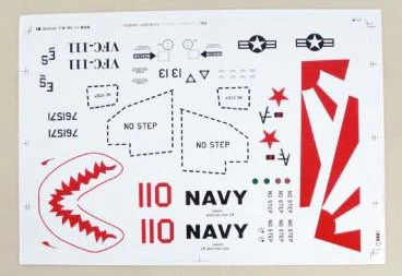 Decal Part for Freewing 80mm F5 RC Jet Airplane FJ20811 07