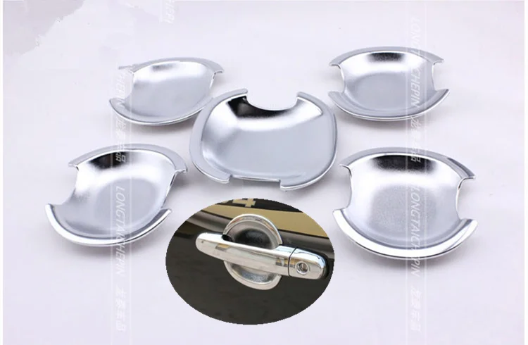 

Abs Chrome Car door handle Cup Bowl covers For Toyota RAV4 5 Door 2006 2007 2008 2009 2010 2011 2012 2013 car accessories