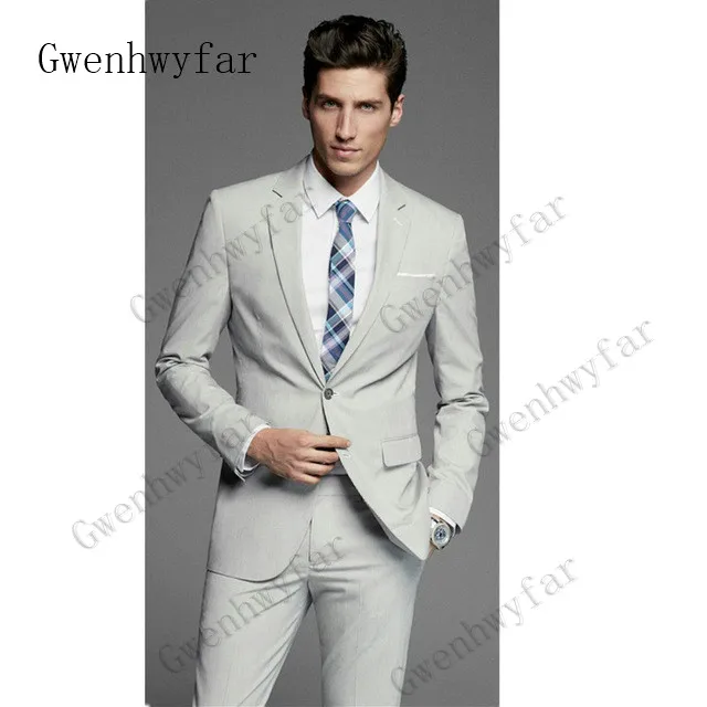 Slim-light-gray-men-s-suits-business-suits-groom-tuxedo-custom-lapel-business-casual-suits-jacket