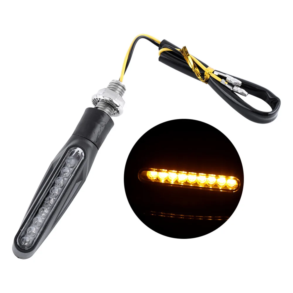 4 pcs Universal Motorcycle LED Turn Signals Indicator Light Warning Lamp Amber