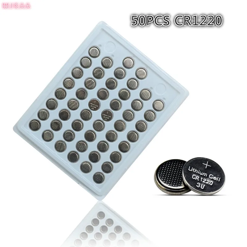 

50pcs 100% New CR1220 3V Lithium Button Cell Batteries Watch Coin Battery Car Remote Control CR1220 ECR1220 LM1220