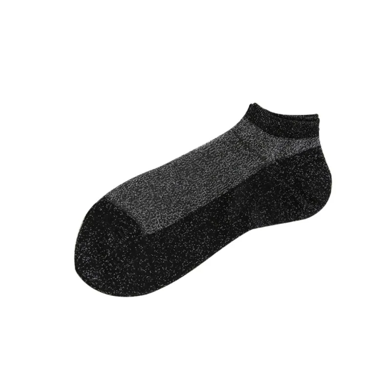 Для женщин ретро шик блестящий золотистый Серебристый Прозрачные шелковые носки