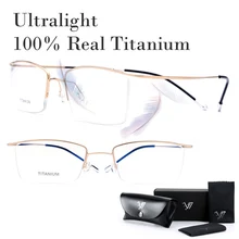 Настоящий титановый не винтовой светильник, очки по рецепту, оправа для женщин и мужчин, очки для близорукости, оптические очки Oculos De Grau Gafa, новинка