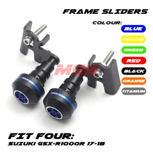 Motorcycle CNC Aluminum Falling Protection Frame Sliders Crash Protector For GSXR1000 GSXR 1000 GSX-R 1000 17 18