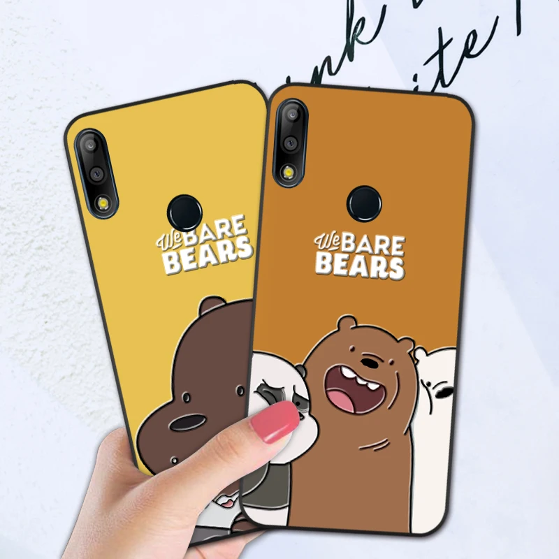 

3D Cute Cartoon Phone Case For Asus Zenfone Max Pro M2 ZB631KL We Bare Bears Funny Toys Silicone Cover Case For Asus ZB631KL