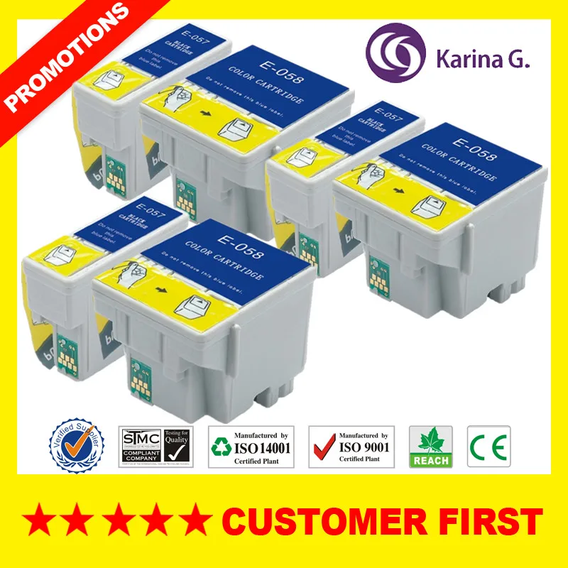 Совместимый чернильный картридж для T057 T058 Подходит для epson ME1, ME100, ME1+ и т. д